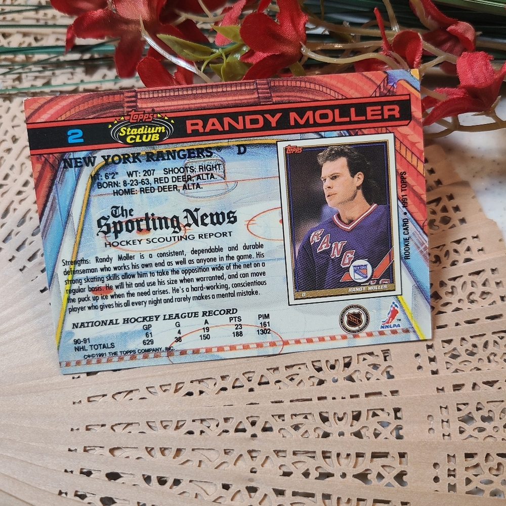 Randy Moller Rookie Card #2 - Picture 2 of 3